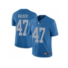 Nike Detroit Lions #47 Tracy Walker Blue Throwback Men Stitched NFL Vapor Untouchable Limited Jersey