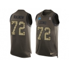 Nike Detroit Lions #72 Frank Ragnow Men Salute to Service Tank Top Green Limited NFL Jersey