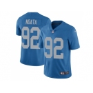 Nike Detroit Lions #92 Haloti Ngata Blue Throwback Men's Stitched NFL Limited Jersey