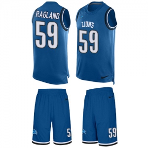 Nike Lions #59 Reggie Ragland Blue Team Color Men's Stitched NFL Limited Tank Top Suit Jersey