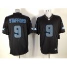 nike nfl jerseys detroit lions #9 stafford black[nike impact limited]