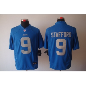 nike nfl jerseys detroit lions #9 stafford blue[nike limited]