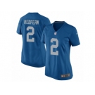 Women Nike Detroit Lions #2 Kasey Redfern Game Blue Alternate NFL Jersey