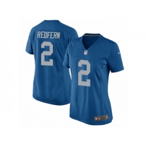 Women Nike Detroit Lions #2 Kasey Redfern Game Blue Alternate NFL Jersey