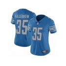 Women Nike Detroit Lions #35 Miles Killebrew Blue Team Color Vapor Untouchable Limited Player NFL Jersey