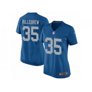 Women Nike Detroit Lions #35 Miles Killebrew Game Blue Alternate NFL Jersey