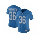 Women Nike Detroit Lions #36 Dwayne Washington Blue Alternate Vapor Untouchable Limited Player NFL Jersey