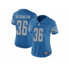 Women Nike Detroit Lions #36 Dwayne Washington Blue Team Color Vapor Untouchable Limited Player NFL Jersey