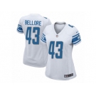 Women Nike Detroit Lions #43 Nick Bellore Game White NFL Jersey