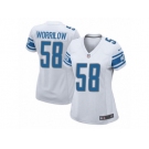 Women Nike Detroit Lions #58 Paul Worrilow Game White NFL Jersey