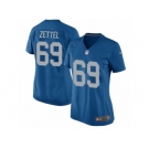 Women Nike Detroit Lions #69 Anthony Zettel Game Blue Alternate NFL Jersey