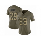 Women Nike Green Bay Packers #29 Kentrell Brice Limited Olive Camo 2017 Salute to Service NFL Jersey