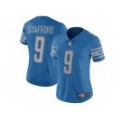 Women's Detroit Lions #9 Matthew Stafford Nike Blue 2017 Limited Jersey