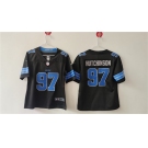 Women's Detroit Lions #97 Aidan Hutchinson Black Vapor Football Stitched Jersey