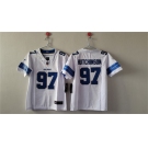 Women's Detroit Lions #97 Aidan Hutchinson White Vapor Football Stitched Jersey