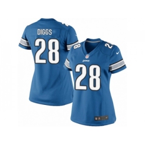 Women's Nike Detroit Lions #28 Quandre Diggs Limited Light Blue Team Color NFL Jersey