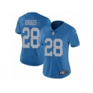 Women's Nike Detroit Lions #28 Quandre Diggs Vapor Untouchable Limited Blue Alternate NFL Jersey