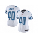 Women's Nike Detroit Lions #40 Jarrad Davis Limited White NFL Jersey