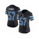Women's Nike Detroit Lions #57 Josh Bynes Limited Black Rush NFL Jersey