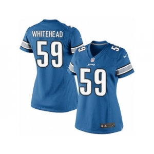 Women's Nike Detroit Lions #59 Tahir Whitehead Limited Light Blue Team Color NFL Jersey