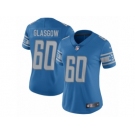 Women's Nike Detroit Lions #60 Graham Glasgow Vapor Untouchable Limited Light Blue Team Color NFL Jersey