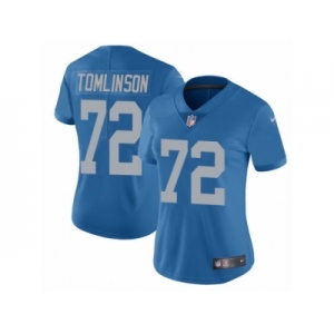 Women's Nike Detroit Lions #72 Laken Tomlinson Vapor Untouchable Limited Blue Alternate NFL Jersey