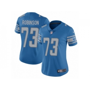 Women's Nike Detroit Lions #73 Greg Robinson Light Blue Team Color Vapor Untouchable Limited Player NFL Jersey