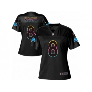 Women's Nike Detroit Lions #8 Brad Kaaya Game Black Fashion NFL Jersey