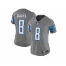 Women's Nike Detroit Lions #8 Brad Kaaya Limited Steel Rush NFL Jersey