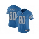 Women's Nike Detroit Lions #80 Michael Roberts Limited Light Blue Team Color NFL Jersey