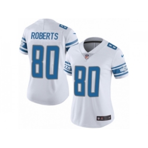 Women's Nike Detroit Lions #80 Michael Roberts Limited White NFL Jersey