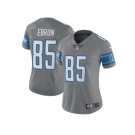 Women's Nike Detroit Lions #85 Eric Ebron Gray Stitched NFL Limited Rush Jersey