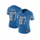 Women's Nike Detroit Lions #87 Darren Fells Limited Light Blue Team Color NFL Jersey