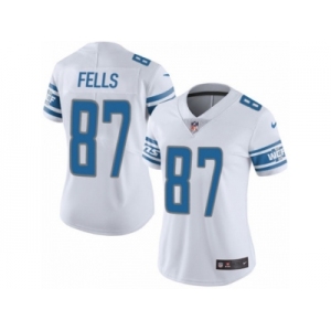 Women's Nike Detroit Lions #87 Darren Fells Limited White NFL Jersey