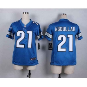 nike women nfl jerseys detroit lions #21 abdullah blue[nike][abdullah]