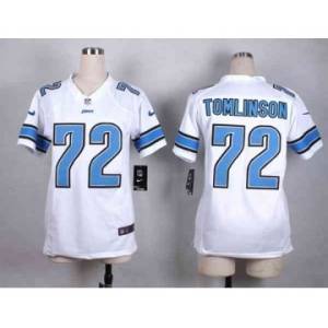 nike women nfl jerseys detroit lions #72 tomlinson white[nike]