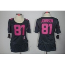 nike women nfl jerseys detroit lions #81 calvin johnson dk.grey[breast cancer awareness]