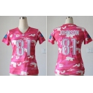nike women nfl jerseys detroit lions #81 calvin johnson pink[fashion camo]