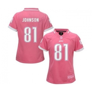 nike women nfl jerseys detroit lions #81 calvin johnson pink[nike 2015]