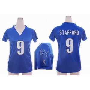 nike women nfl jerseys detroit lions #9 stafford blue[draft him ii top]