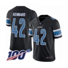 Youth Detroit Lions #42 Devon Kennard Limited Black Rush Vapor Untouchable 100th Season Football Jersey