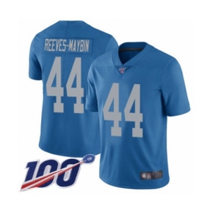 Youth Detroit Lions #44 Jalen Reeves-Maybin Blue Alternate Vapor Untouchable Limited Player 100th Season Football Jersey