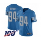 Youth Detroit Lions #94 Austin Bryant Blue Team Color Vapor Untouchable Limited Player 100th Season Football Jersey