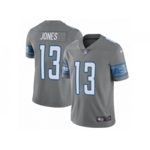 Youth Nike Detroit Lions #13 T.J. Jones Limited Steel Rush Vapor Untouchable NFL Jersey