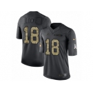 Youth Nike Detroit Lions #18 Jeff Locke Limited Black 2016 Salute to Service NFL Jersey