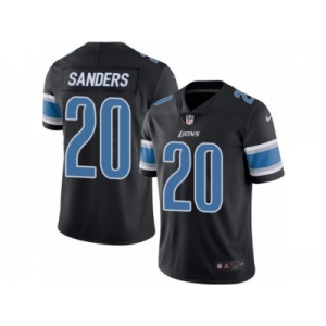 Youth Nike Detroit Lions #20 Barry Sanders Limited Black Rush NFL Jersey