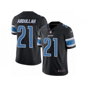 Youth Nike Detroit Lions #21 Ameer Abdullah Limited Black Rush NFL Jersey