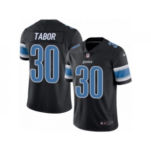 Youth Nike Detroit Lions #30 Teez Tabor Limited Black Rush NFL Jersey