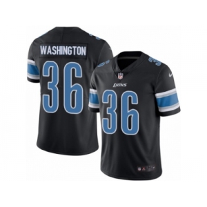 Youth Nike Detroit Lions #36 Dwayne Washington Limited Black Rush Vapor Untouchable NFL Jersey