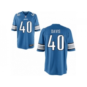 Youth Nike Detroit Lions #40 Jarrad Davis Game Light Blue Team Color NFL Jersey